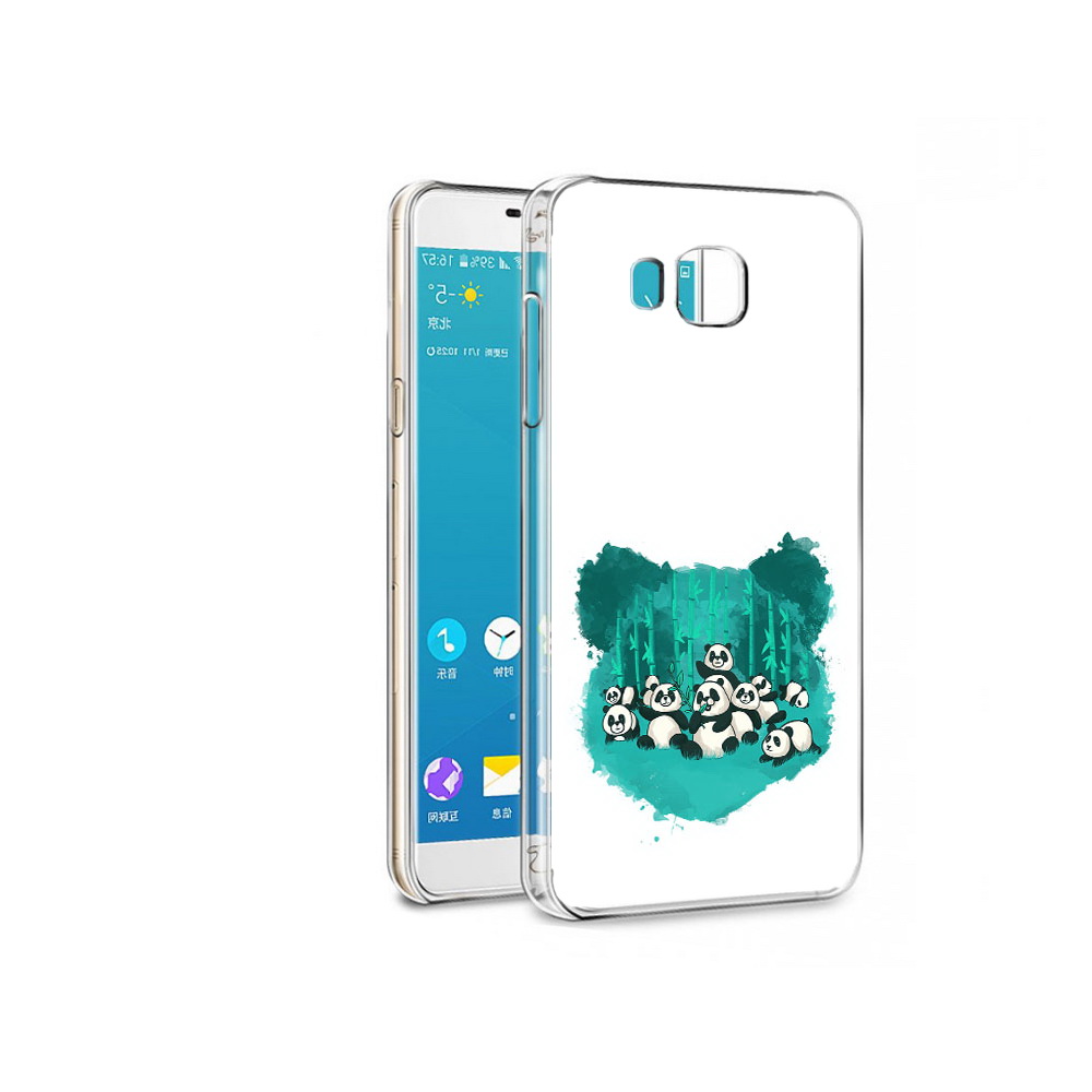 

Чехол MyPads Tocco для Samsung Galaxy Alpha нарисованные панды (PT13063.503.508), Прозрачный, Tocco