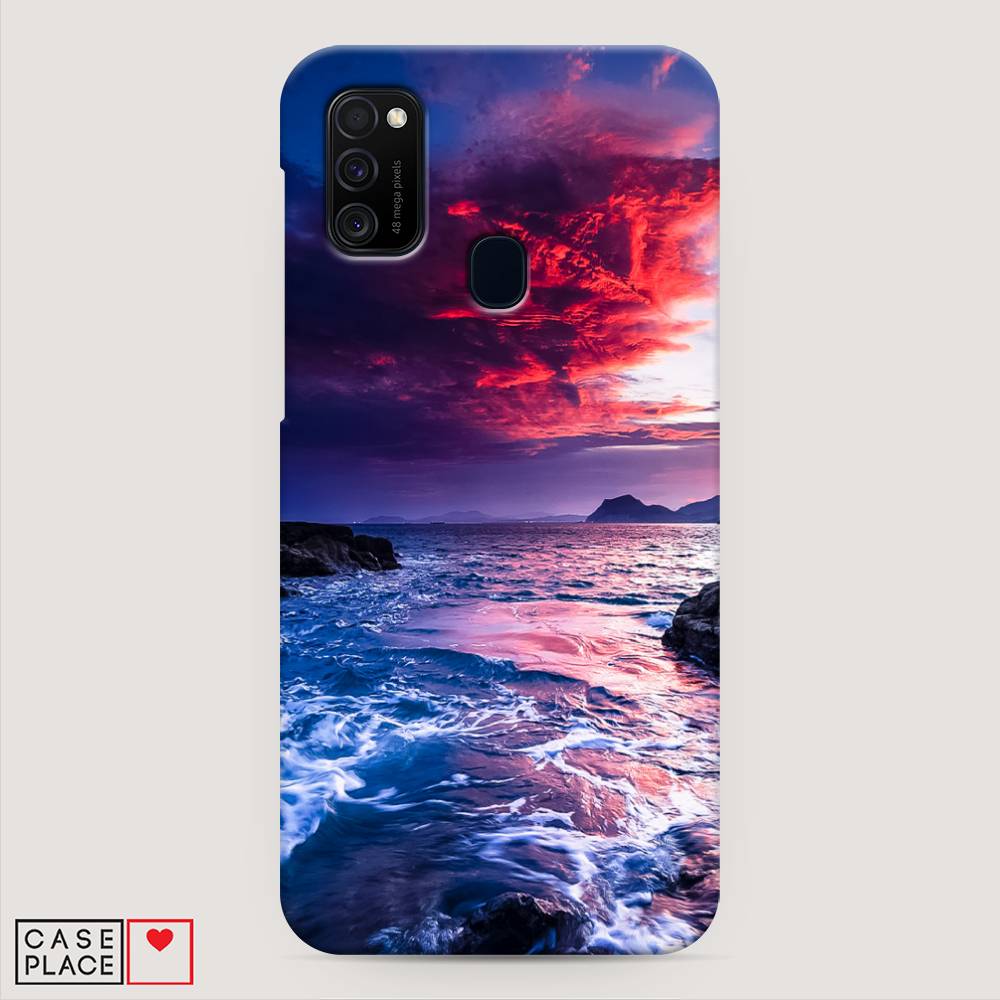 

Пластиковый чехол "Волны 1" на Samsung Galaxy M21, 29720-3