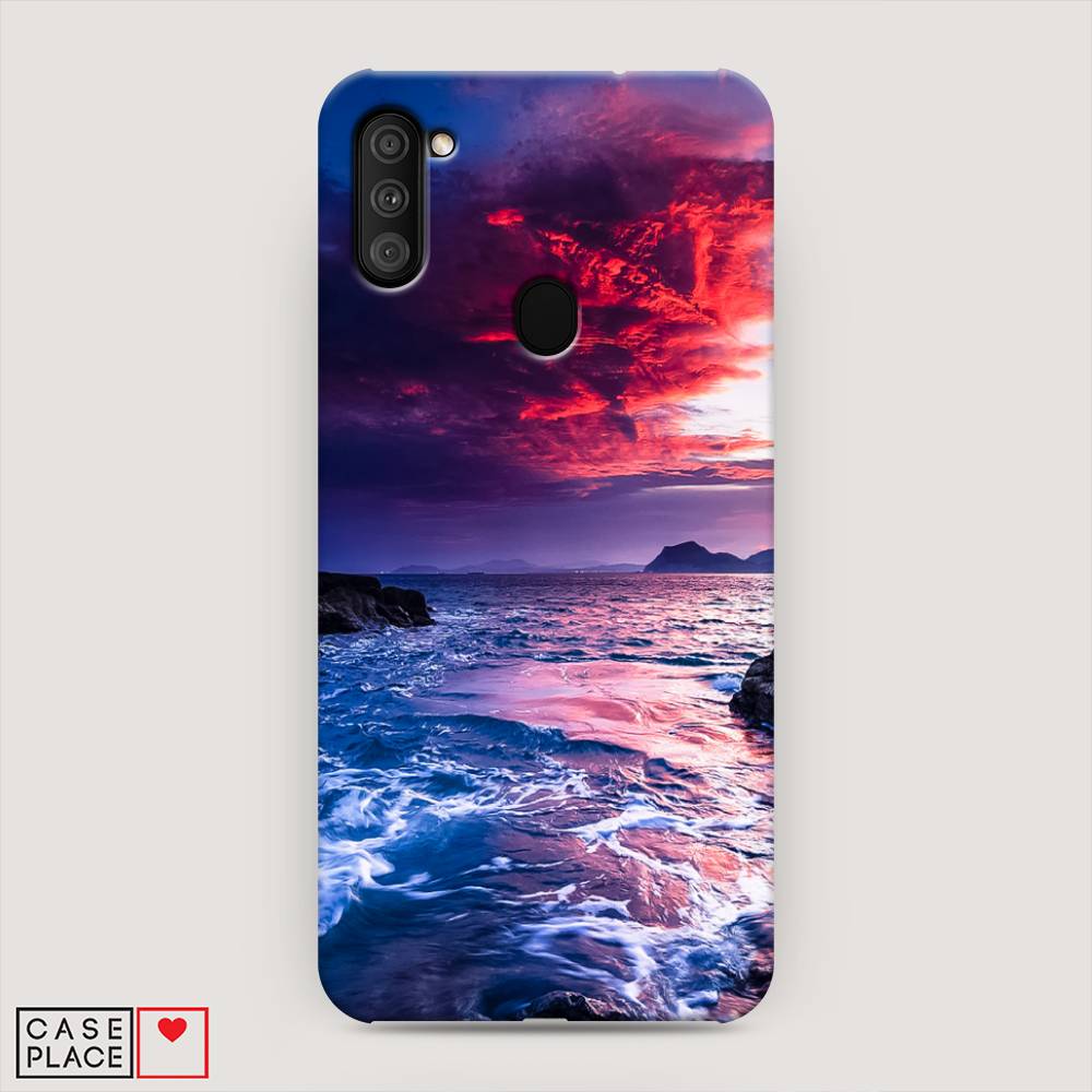 

Пластиковый чехол "Волны 1" на Samsung Galaxy M11, 2100620-3