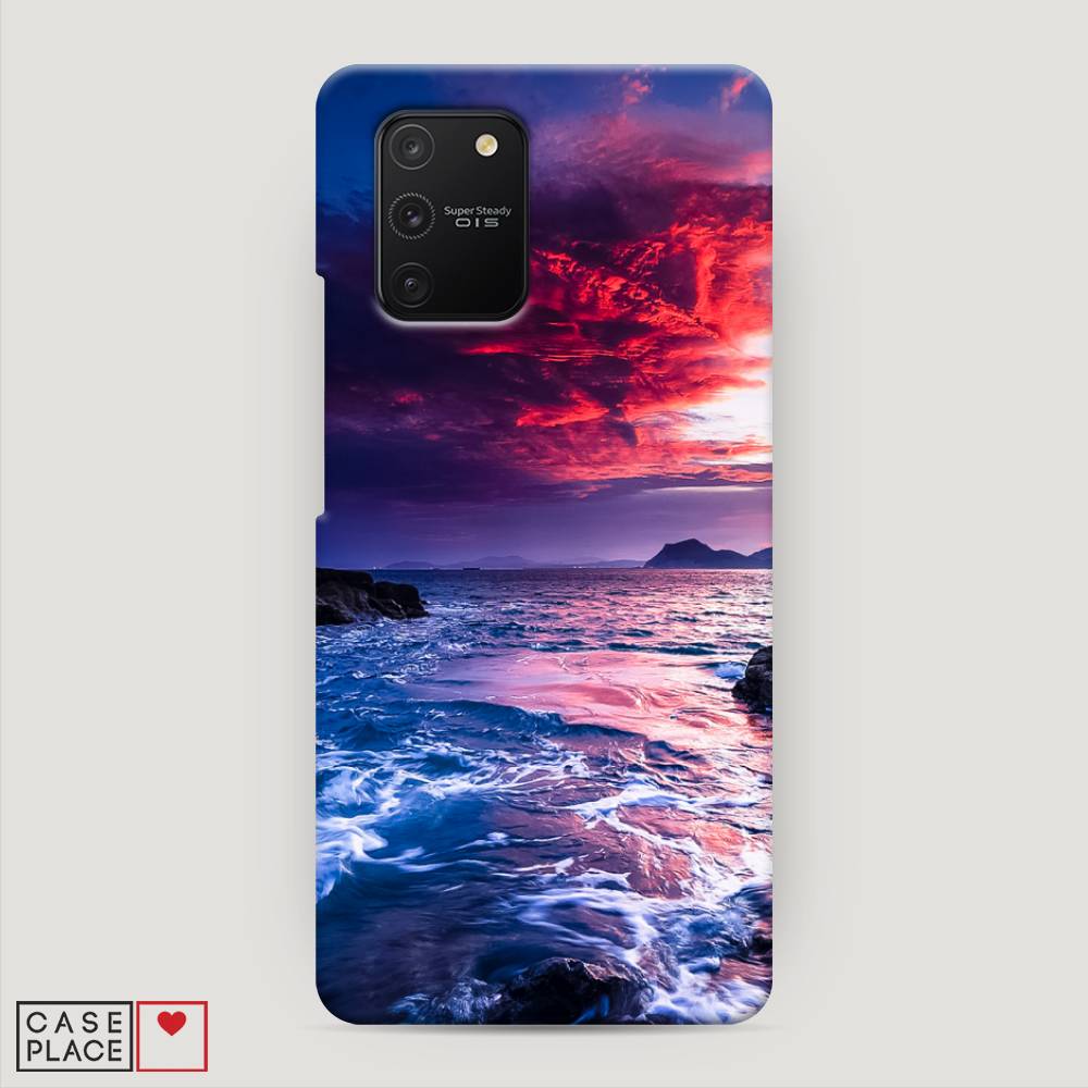 

Пластиковый чехол "Волны 1" на Samsung Galaxy A91, 29920-3