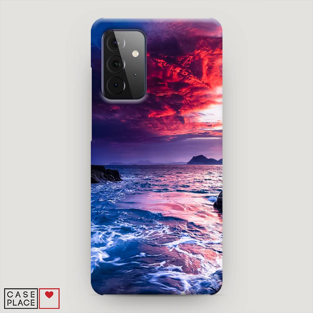 

Пластиковый чехол "Волны 1" на Samsung Galaxy A72, 2101920-3