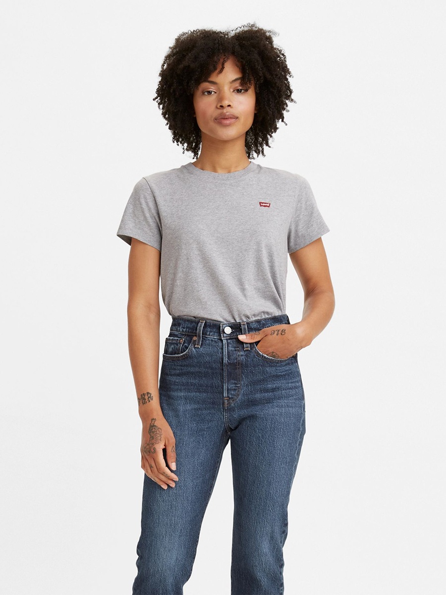 

Футболка женская Levi's 39185-0143 серая XS, Серый, 39185-0143