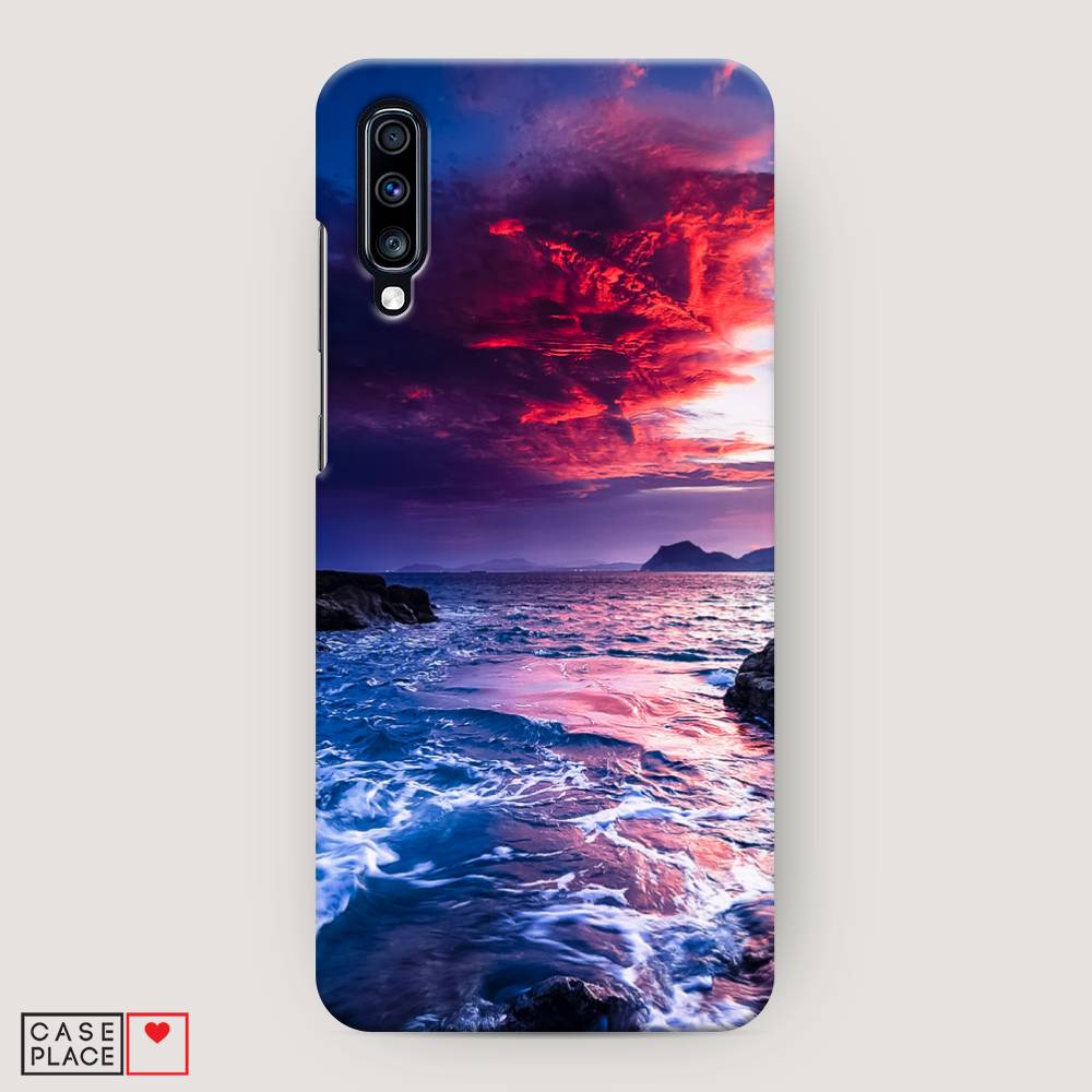 

Пластиковый чехол "Волны 1" на Samsung Galaxy A70, 28120-3