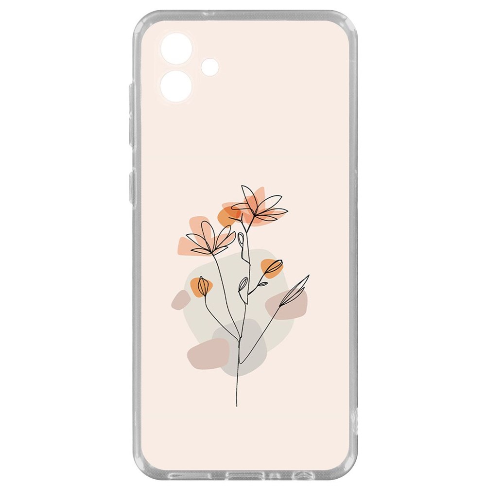 

Чехол-накладка Krutoff Clear Case Ромашки для Samsung Galaxy A04 (A045), Прозрачный
