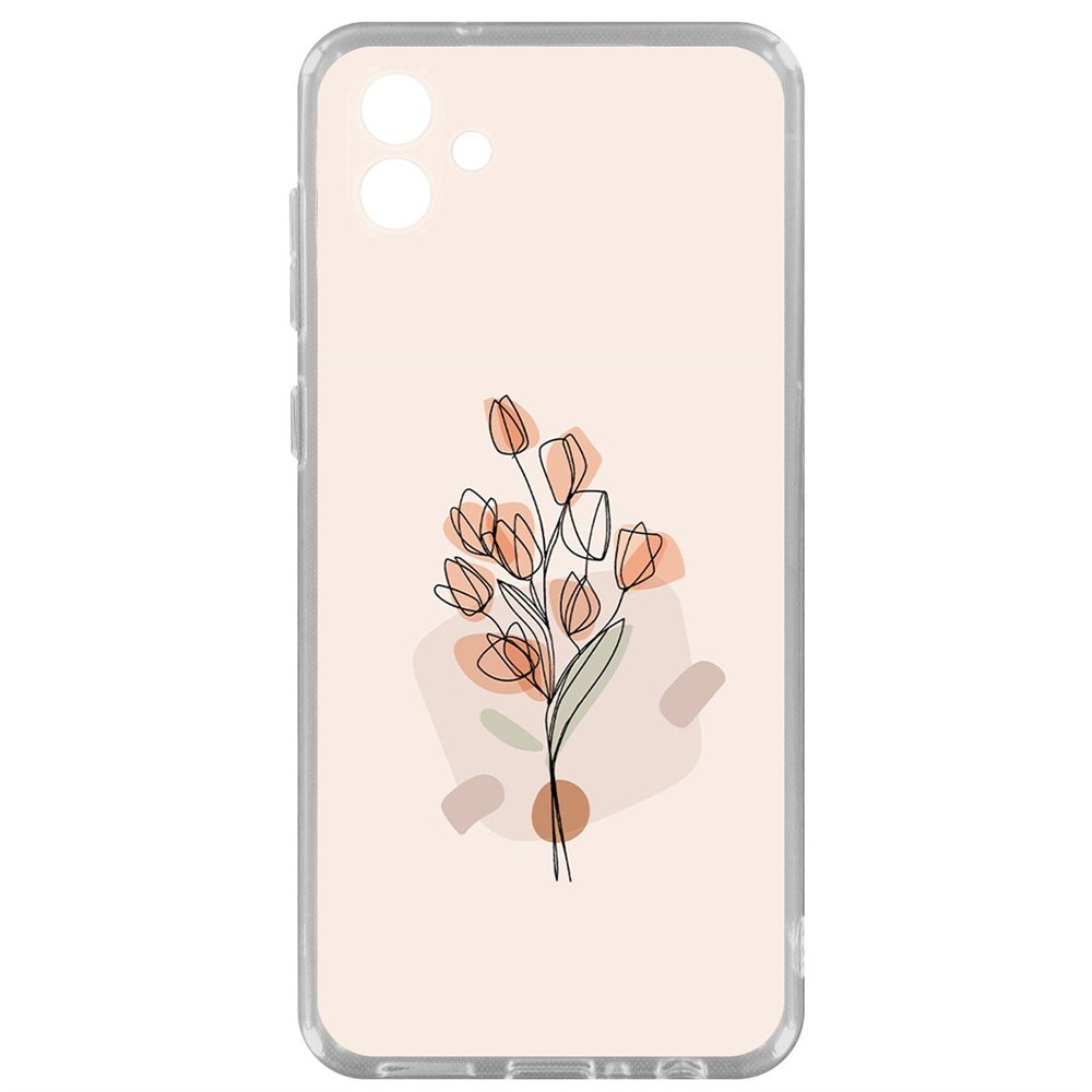 

Чехол-накладка Krutoff Clear Case Букет тюльпанов для Samsung Galaxy A04 (A045), Прозрачный