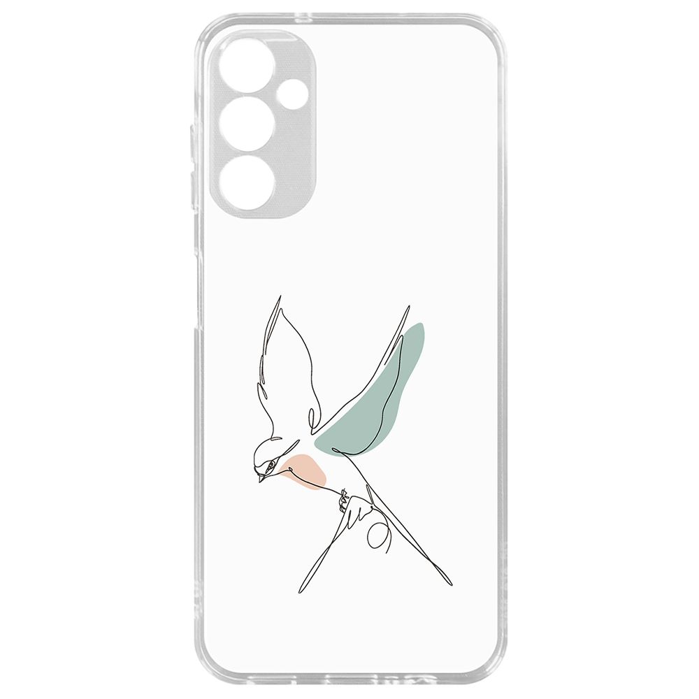 

Чехол-накладка Krutoff Clear Case Полет для Samsung Galaxy A14 4G (A145), Прозрачный