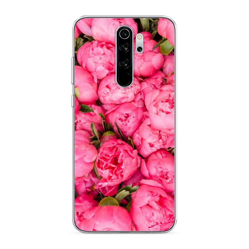 фото Силиконовый чехол "прекрасные пионы" на xiaomi redmi note 8 pro awog