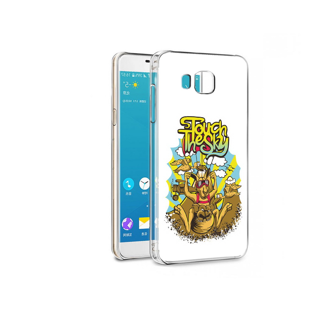 

Чехол MyPads Tocco для Samsung Galaxy Alpha нарисованное кенгуру комикс (PT13063.503.505), Прозрачный, Tocco