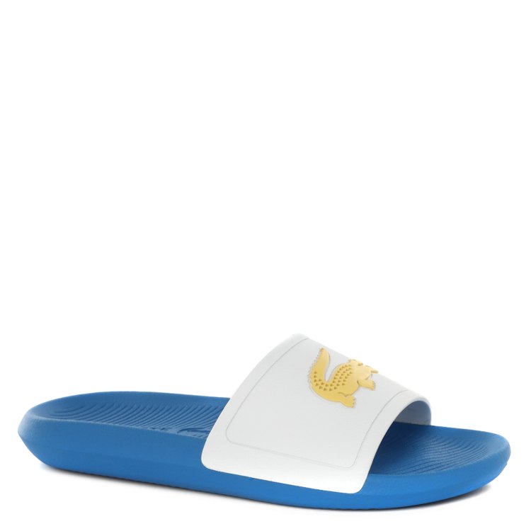 

Сланцы мужские Lacoste CMA0047 CROCO SLIDE 0722 3 белые 9 UK, CMA0047 CROCO SLIDE 0722 3