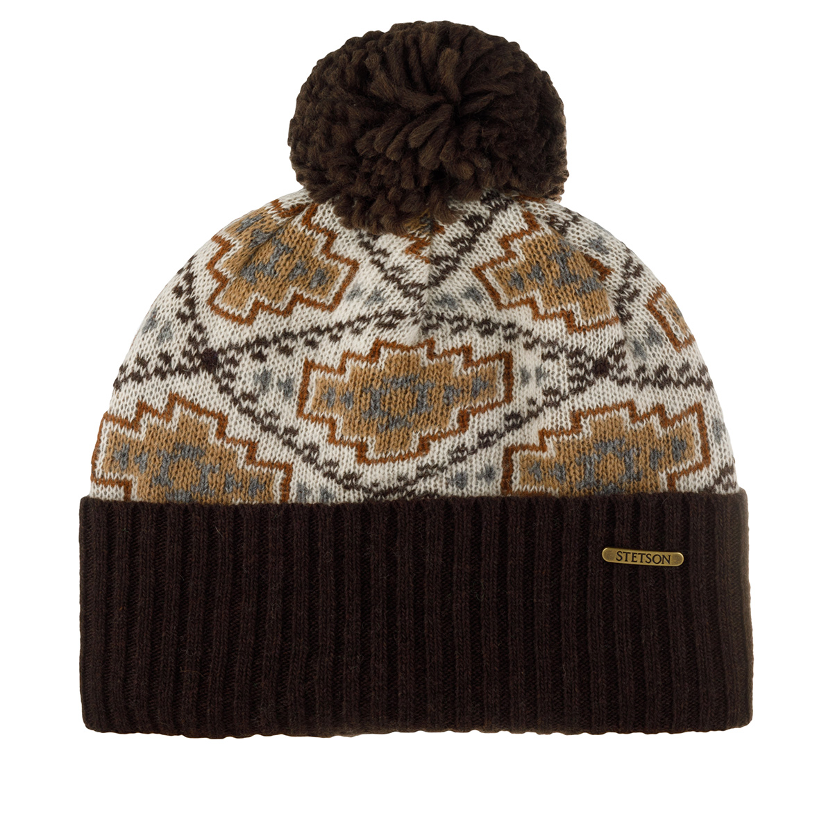 

Шапка унисекс Stetson 8599386NAVAJO коричневая/бежевая, Коричневый, 8599386NAVAJO