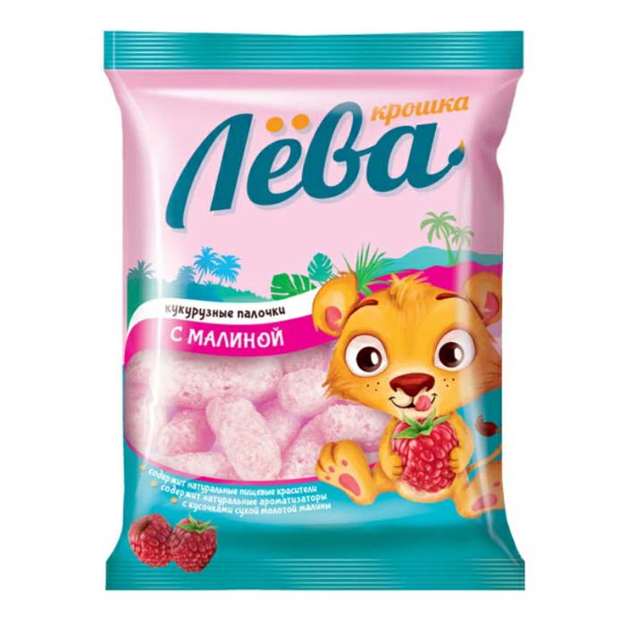 

Кукурузные палочки Крошка Лева малина 150 г