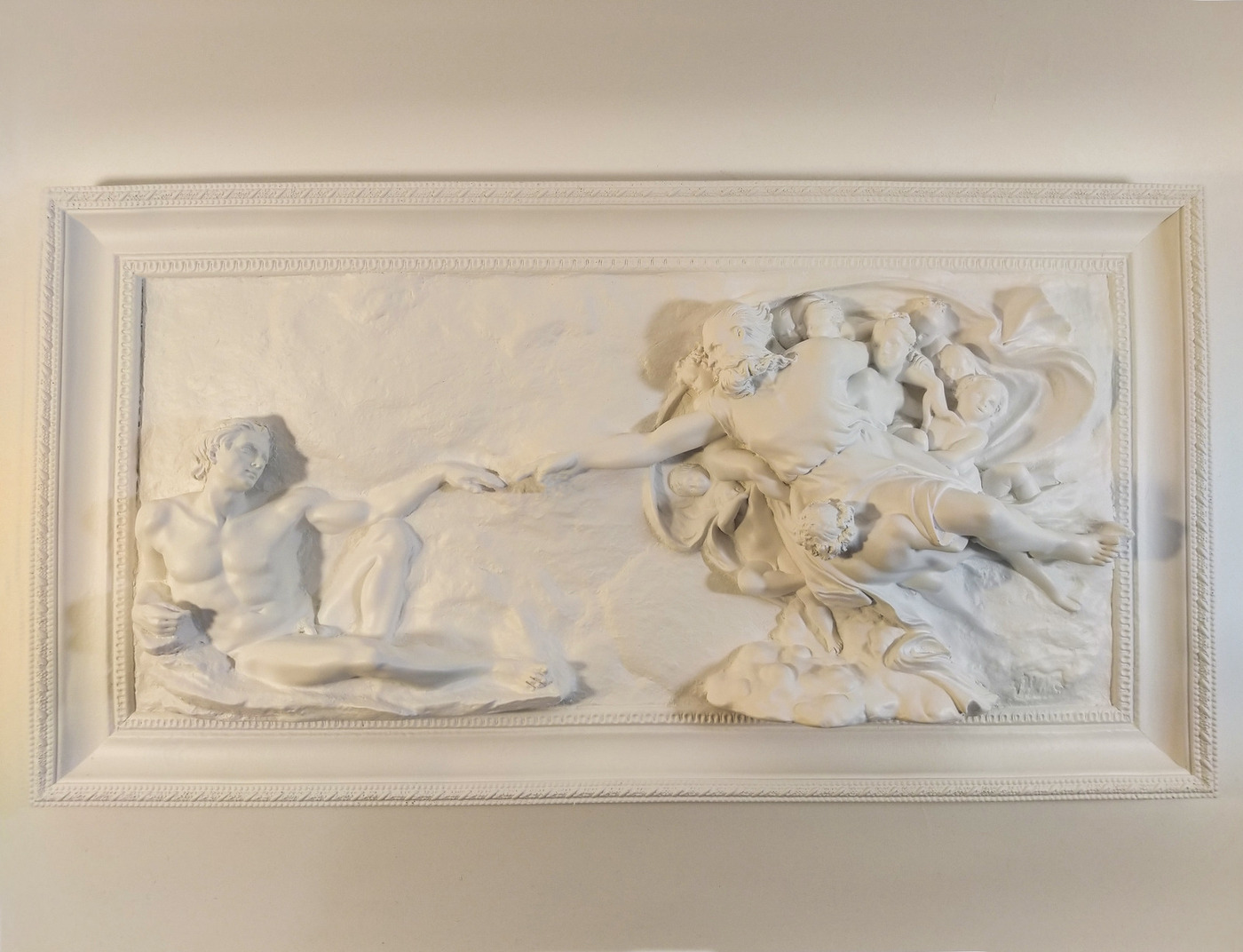 

Картина ZlatDecor Сотворение Адама, белый