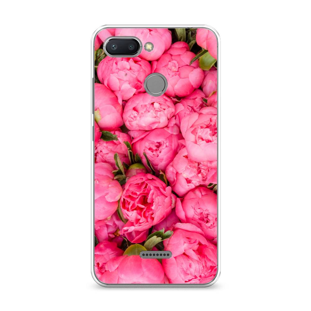 

Силиконовый чехол "Прекрасные пионы" на Xiaomi Redmi 6, Разноцветный, 33850-8