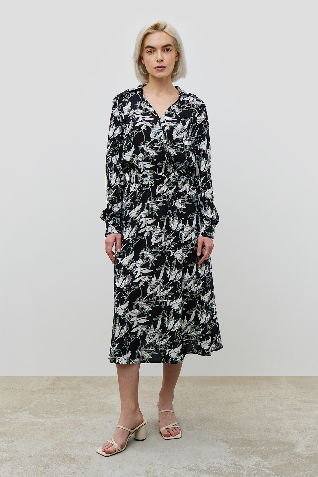 Платье женское Baon B4523017 черное 2XL