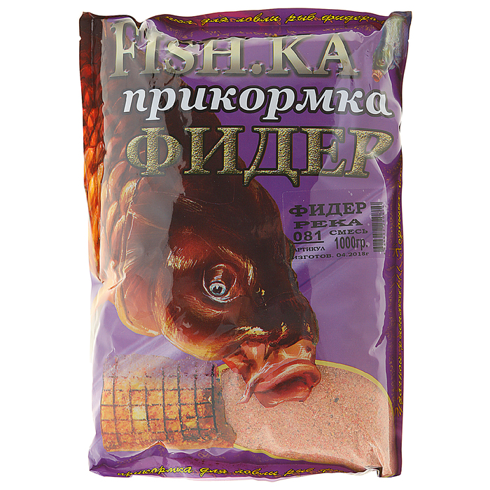 

Fishka Прикормка Fish-ka Фидер-река, вес 1 кг, Бежевый