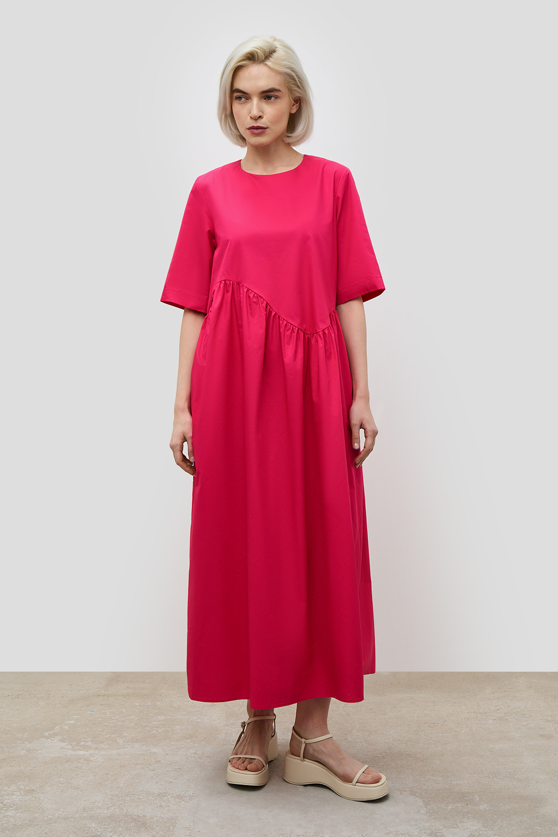 Платье женское Baon B4523013 розовое 2XL