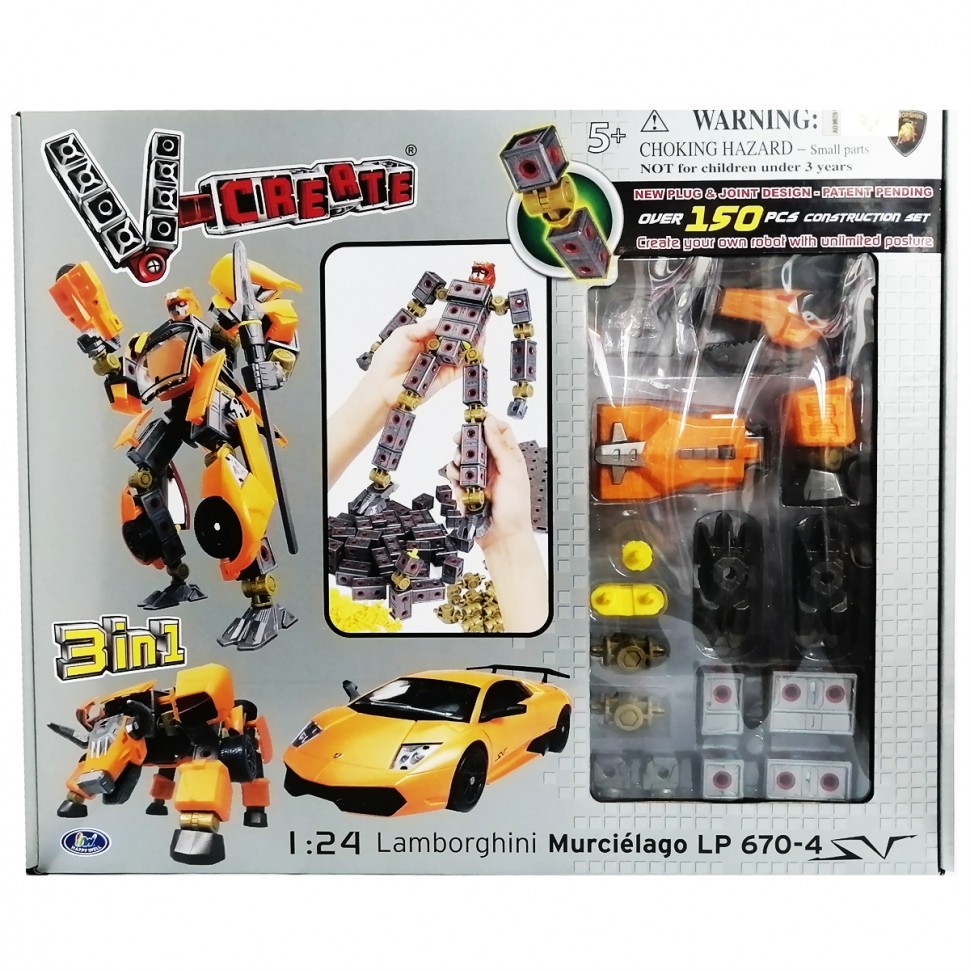 

Робот-трансформер V-Create 3 в 1 Lamborghini 1:24