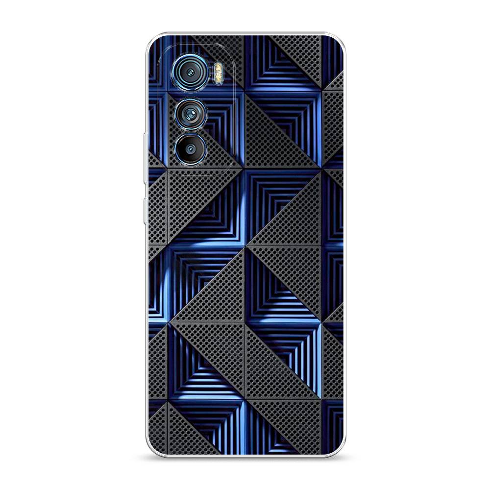 

Чехол на Motorola Edge 30 "IBM", Серый;синий, 243250-3