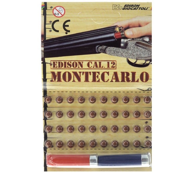 Пистоны для игрушечного ружья Монтекарло 40 выстрелов  два патрона