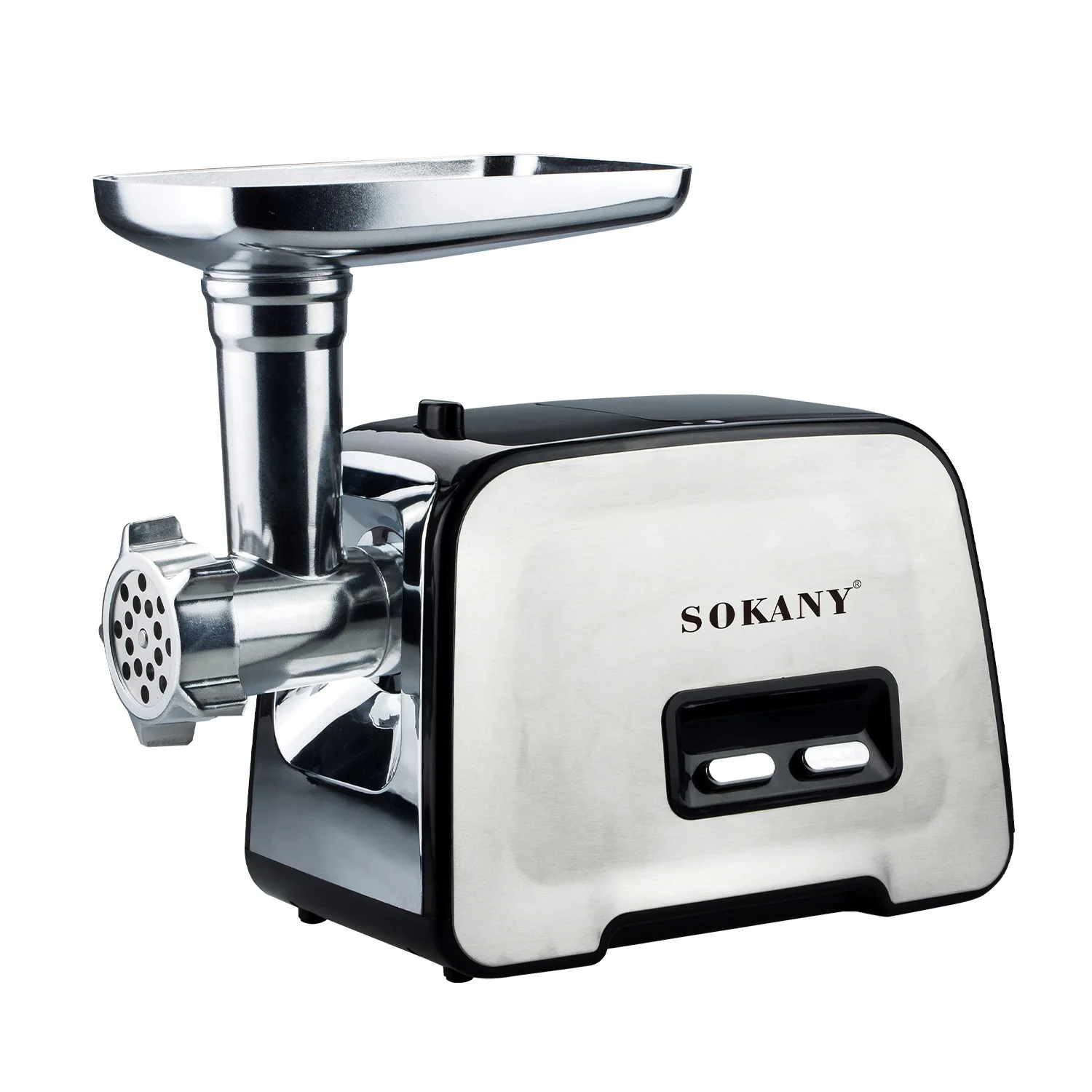 

Электромясорубка Sokany SK-090 1500 Вт серебристая, SK-090