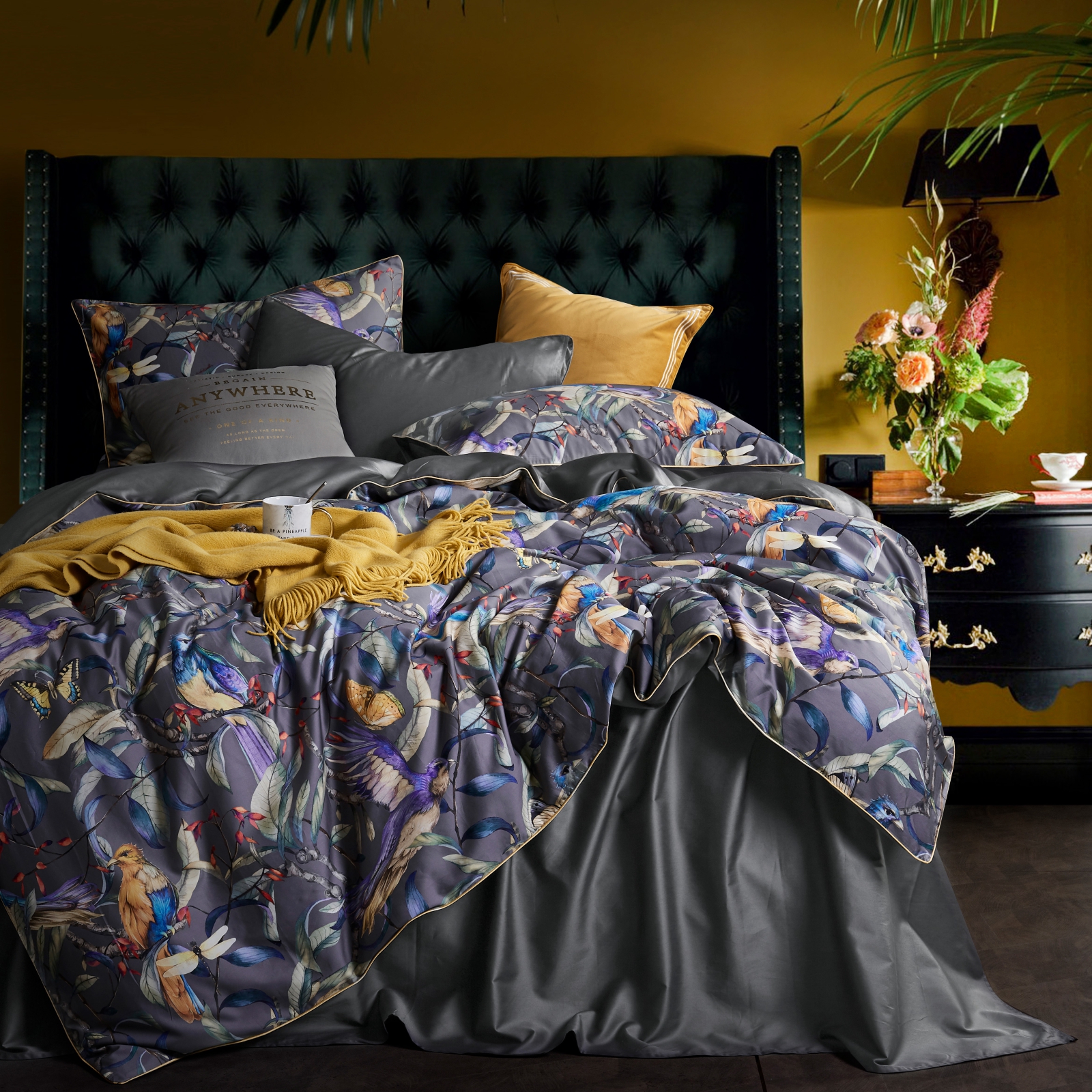 

Постельное белье Soft Box New York Евро макси, мако-сатин, наволочки 50х70 и 70х70, CT-KPB