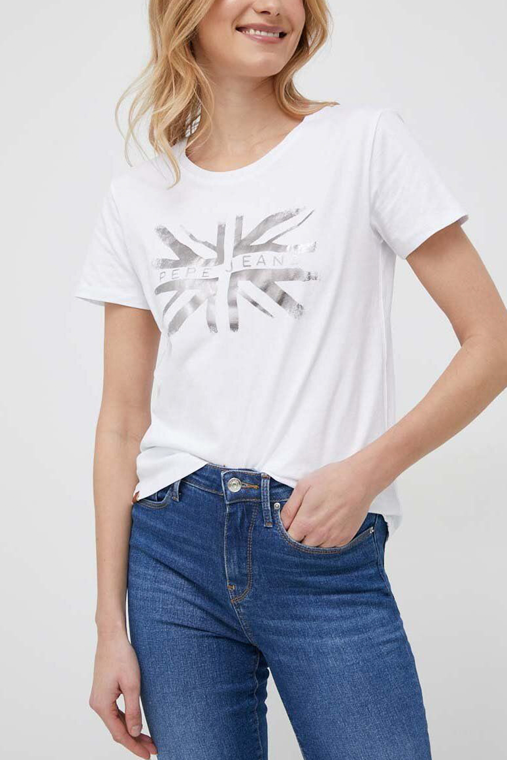 

Футболка женская Pepe Jeans London PL505402 белая M, Белый, PL505402