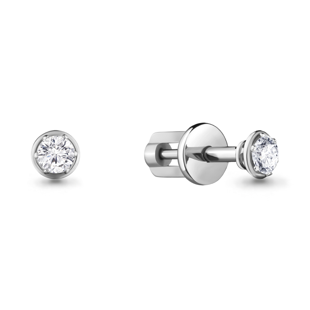 

Серьги пусеты из белого золота с бриллиантом Aquamarine 941359_585_бз, 941359_585_бз