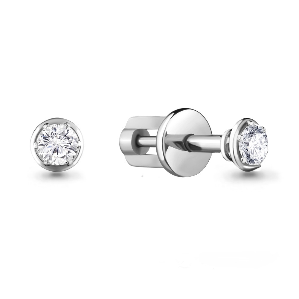 

Серьги-пусеты из белого золота с бриллиантом Aquamarine 941358_585_бз, 941358_585_бз