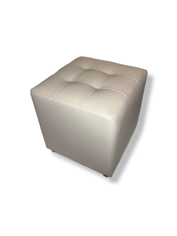 

Пуфик eco-leather 44х40х40 слоновая кость, экокожа, eco-leather