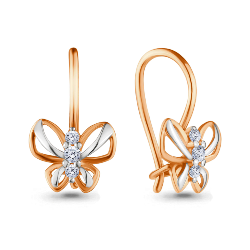 

Серьги из красного золота с бриллиантом Aquamarine 940345Ак_585_кз, 940345Ак_585_кз