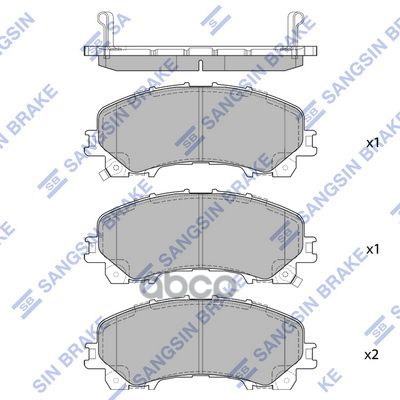 

Тормозные колодки Sangsin brake передние SP1714