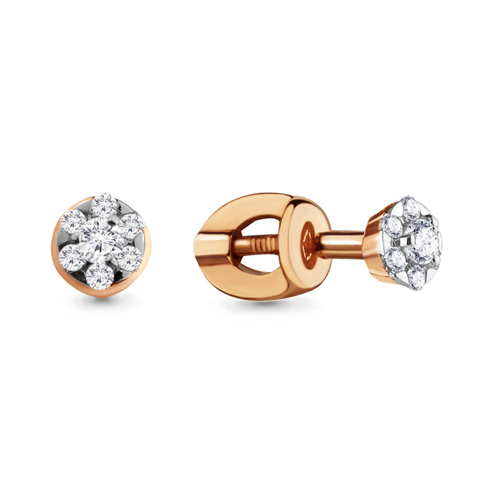 

Серьги пусеты из красного золота с бриллиантом Aquamarine 940106к_585_кз, 940106к_585_кз