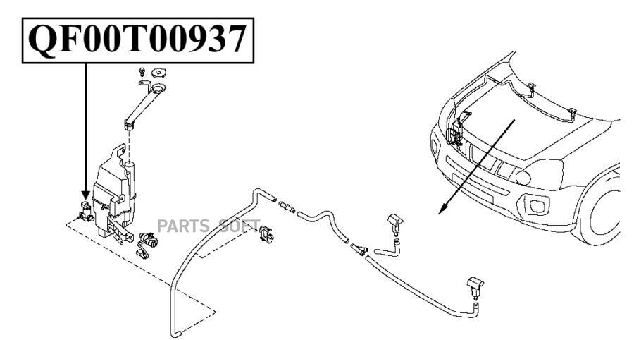 

Qf00n00042_насос Омывателя! Nissan X-Trail T31 07> QUATTRO FRENI арт. QF00N00042