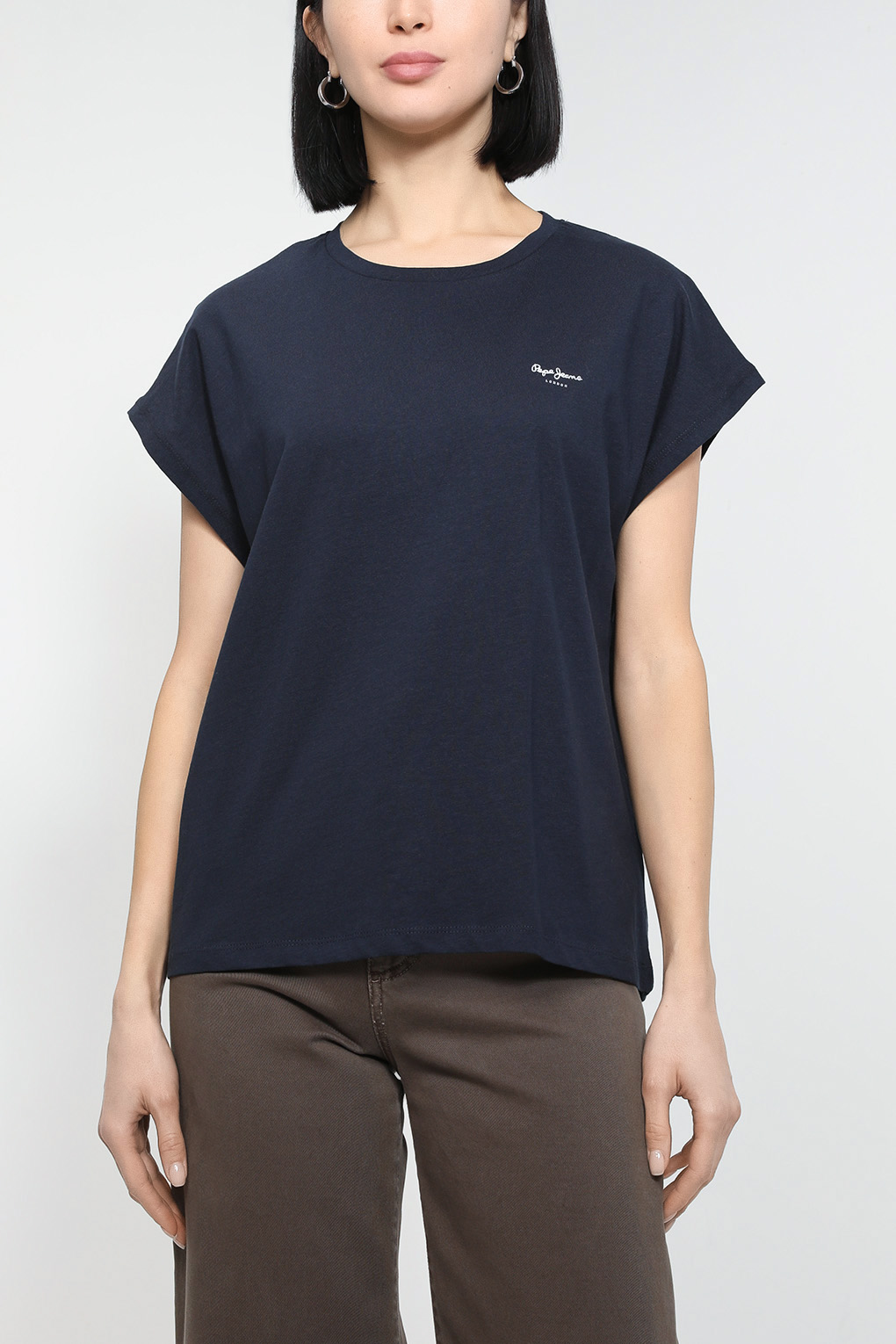 

Футболка женская Pepe Jeans London PL504821 черная XL, Черный, PL504821
