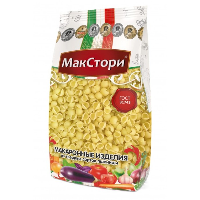 фото Макаронные изделия макстори, ракушки, 400 г