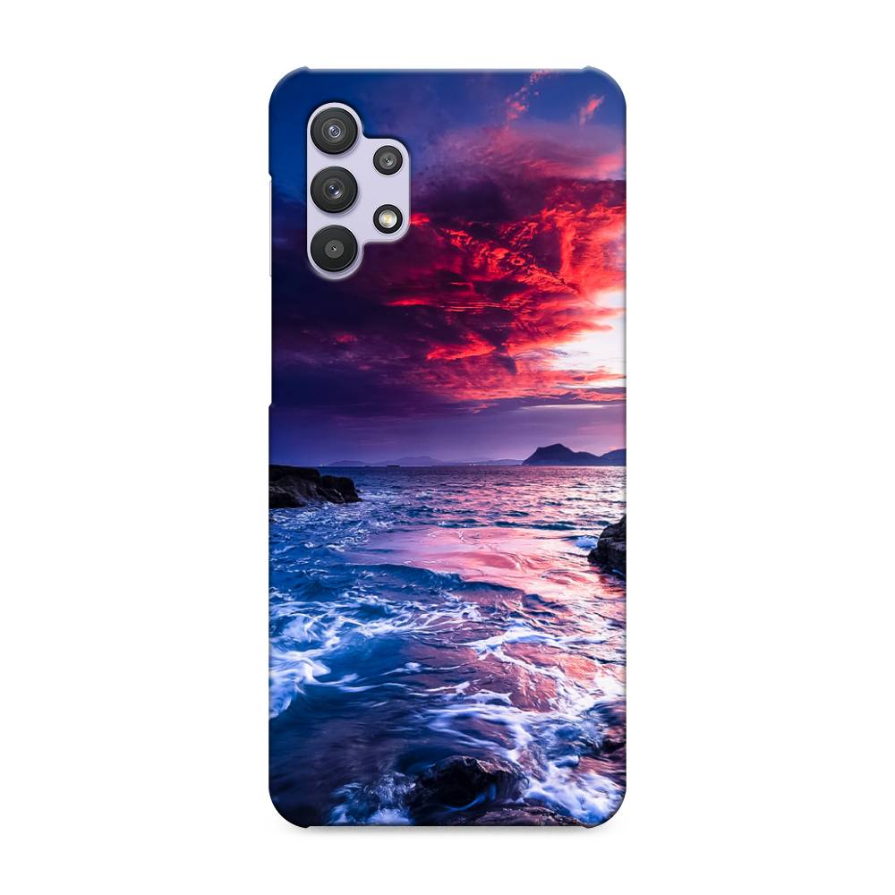

Пластиковый чехол "Волны 1" на Samsung Galaxy A32, 2102020-3