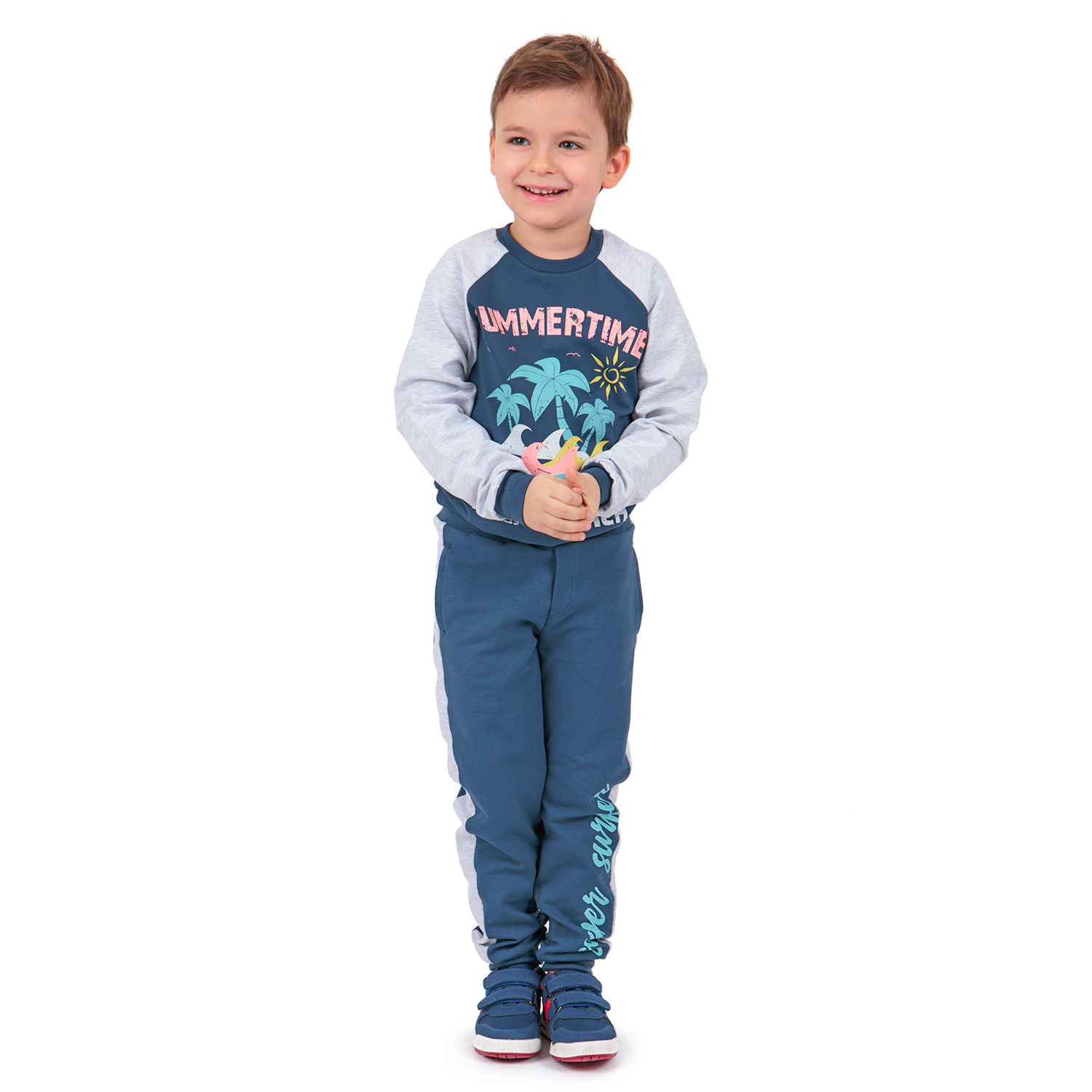 

Брюки Leader Kids Лови волну синий р.116, Лови волну