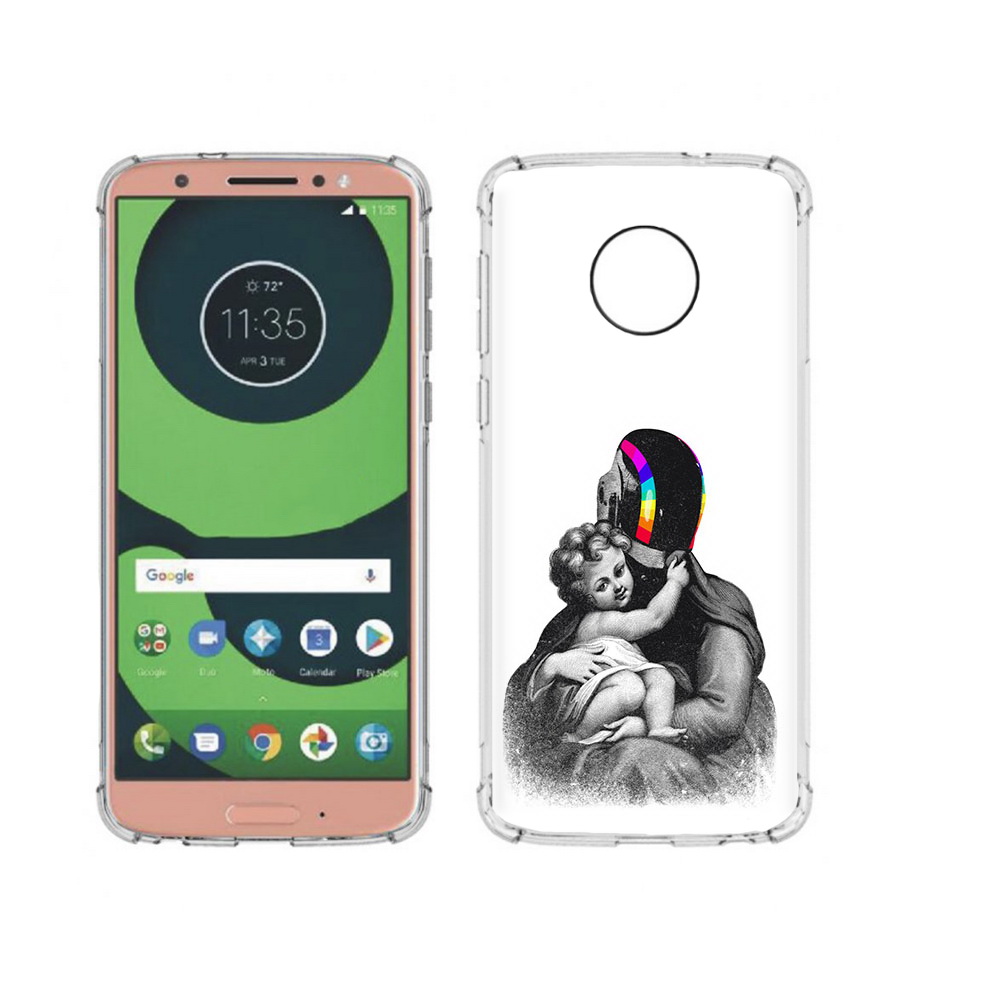 

Чехол MyPads Tocco для Motorola Moto G6 защитник в шлеме (PT99805.376.350), Прозрачный, Tocco