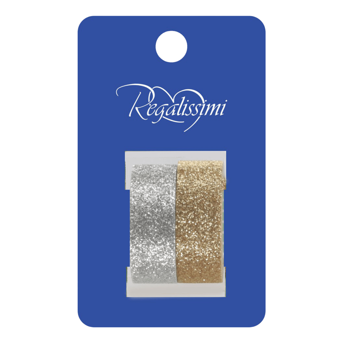

Ленты клейкие Regalissimi Глиттер As 3 м х 1,5 см серебристо-золотые 2 шт