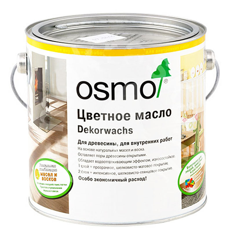 

Масло для дерева Osmo Dekorwachs Transparente Tone 3136 береза матовое 0,75 л