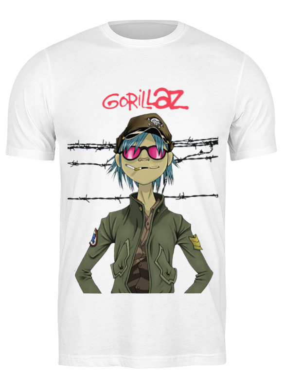 

Футболка мужская Printio Gorillaz белая 3XL, Белый, Gorillaz