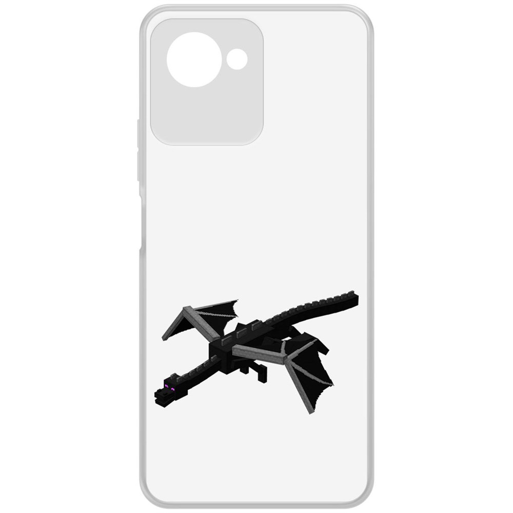 

Чехол-накладка Krutoff Clear Case Minecraft-Дракон Края для Realme C30s, Прозрачный