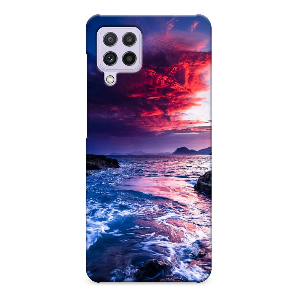 

Пластиковый чехол "Волны 1" на Samsung Galaxy A22