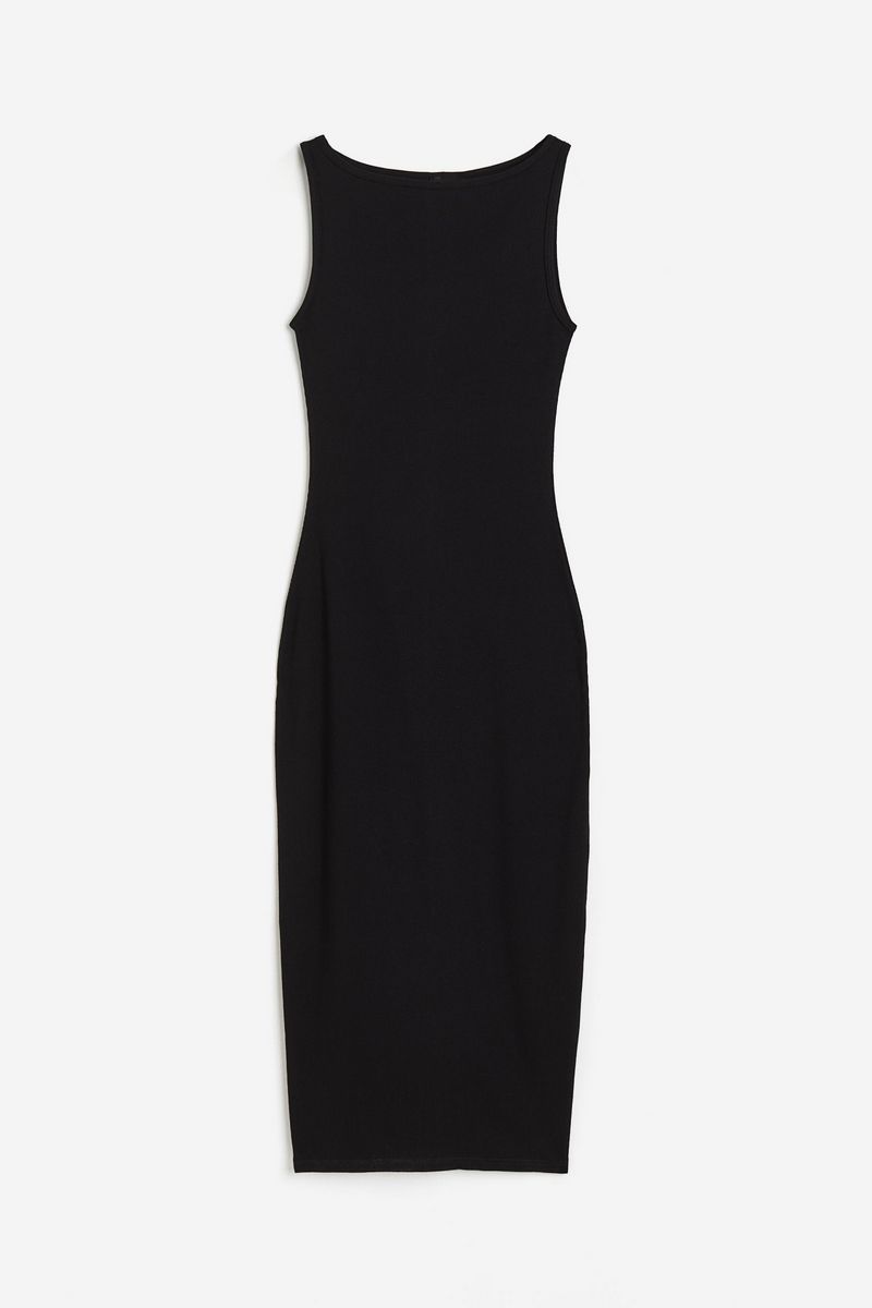 

Платье женское H&M 1211133 черное XL, Черный, 1211133