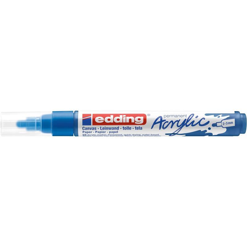 

Маркер акриловый Edding 5100 (2-3мм, синий) 10шт.