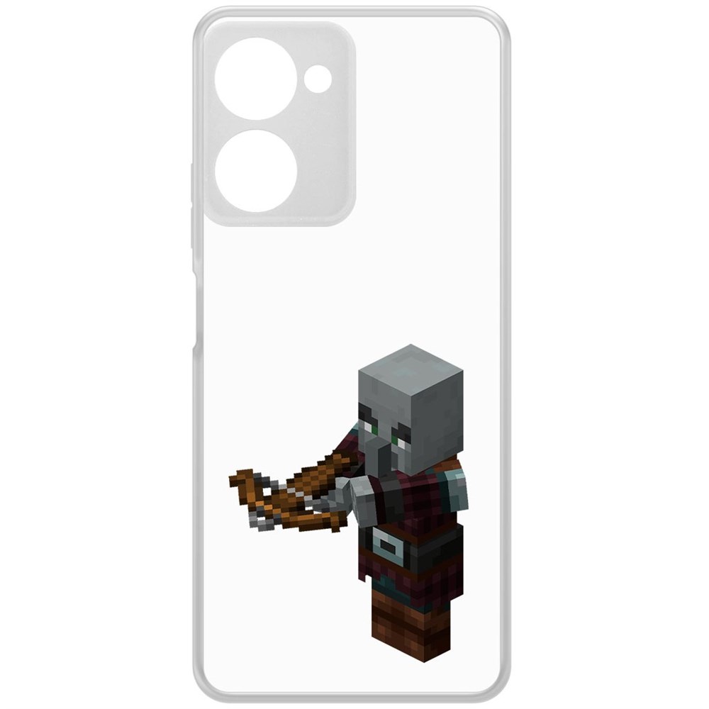 

Чехол-накладка Krutoff Clear Case Minecraft-Разбойник для Realme 10 Pro, Прозрачный