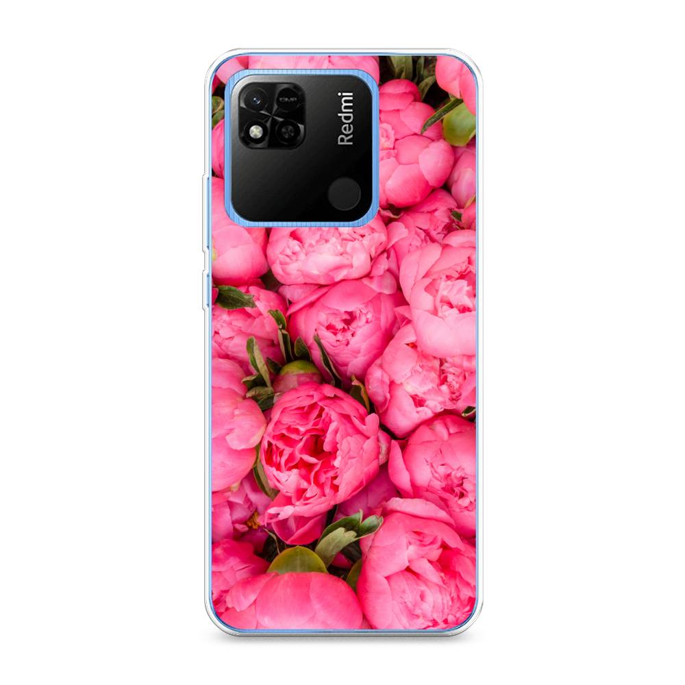 

Силиконовый чехол "Прекрасные пионы" на Xiaomi Redmi 10A, Разноцветный, 313950-8