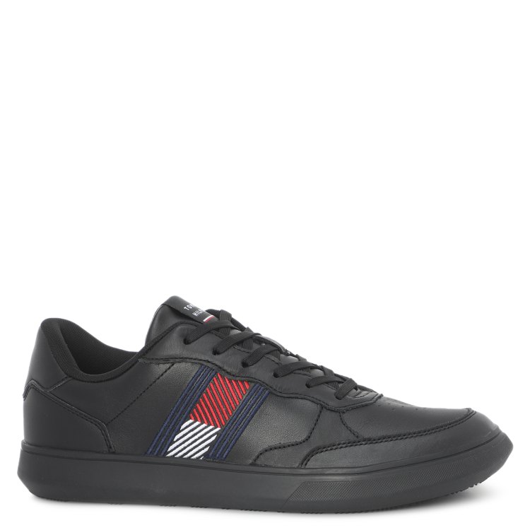 

Кеды мужские Tommy Hilfiger FM0FM03904 черные 46 EU, FM0FM03904