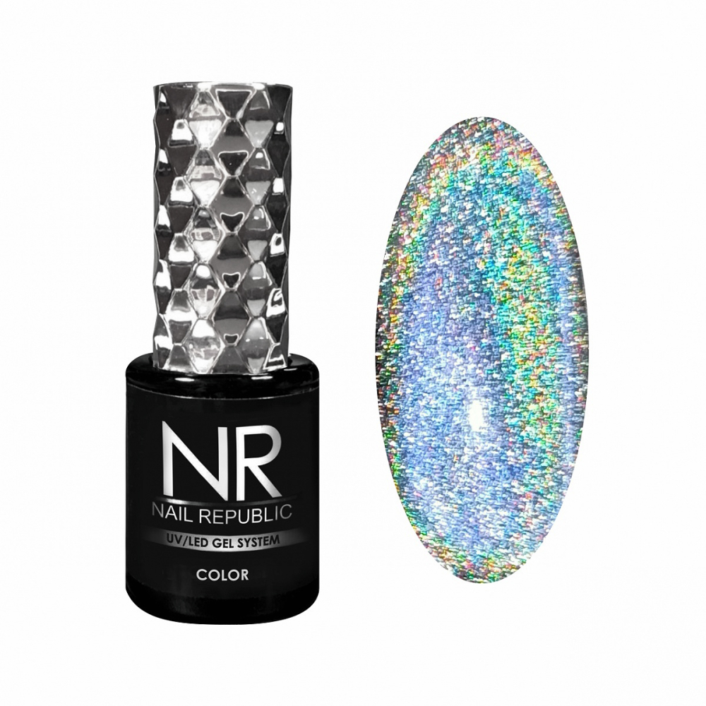 

Гель-лак Nail Republic Светоотражающий кошачий глаз Flash 080 RAINBOW CAT 10 мл