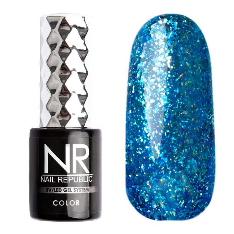 

Гель-лак Nail Republic №464 (Мерцающий синий бриллиант), 10 мл